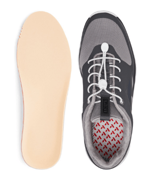 Heat moldable insert and anodyne diabetic shoe