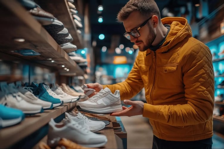 man looking for the best shoes for standing all day