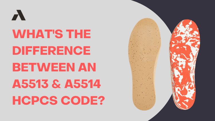 What's the difference between an A5513 & A5514 HCPCS code?